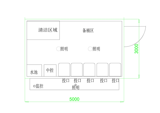 垃圾房尺寸圖，智能垃圾房，垃圾分類(lèi)收集點(diǎn)，回收站生產(chǎn)廠家，垃圾分類(lèi)定時(shí)定點(diǎn)收集點(diǎn)